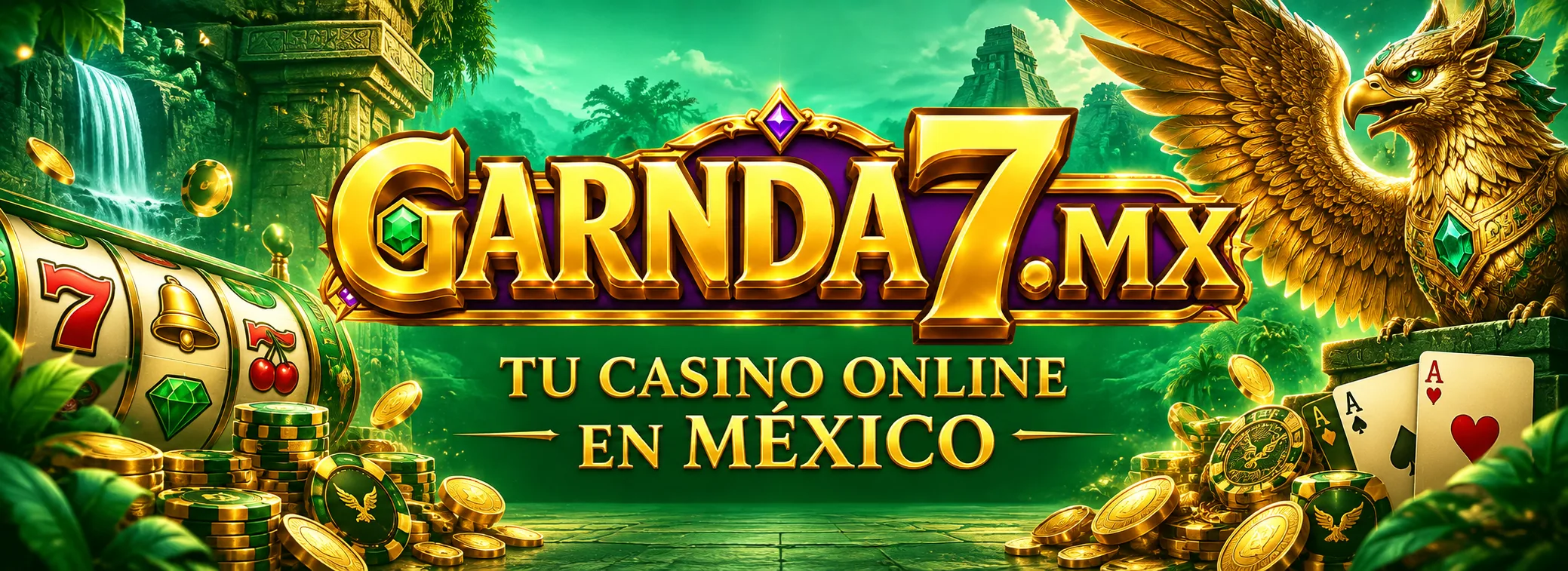 Banner de Garuda7 Casino México con bono de hasta 30% en tragamonedas